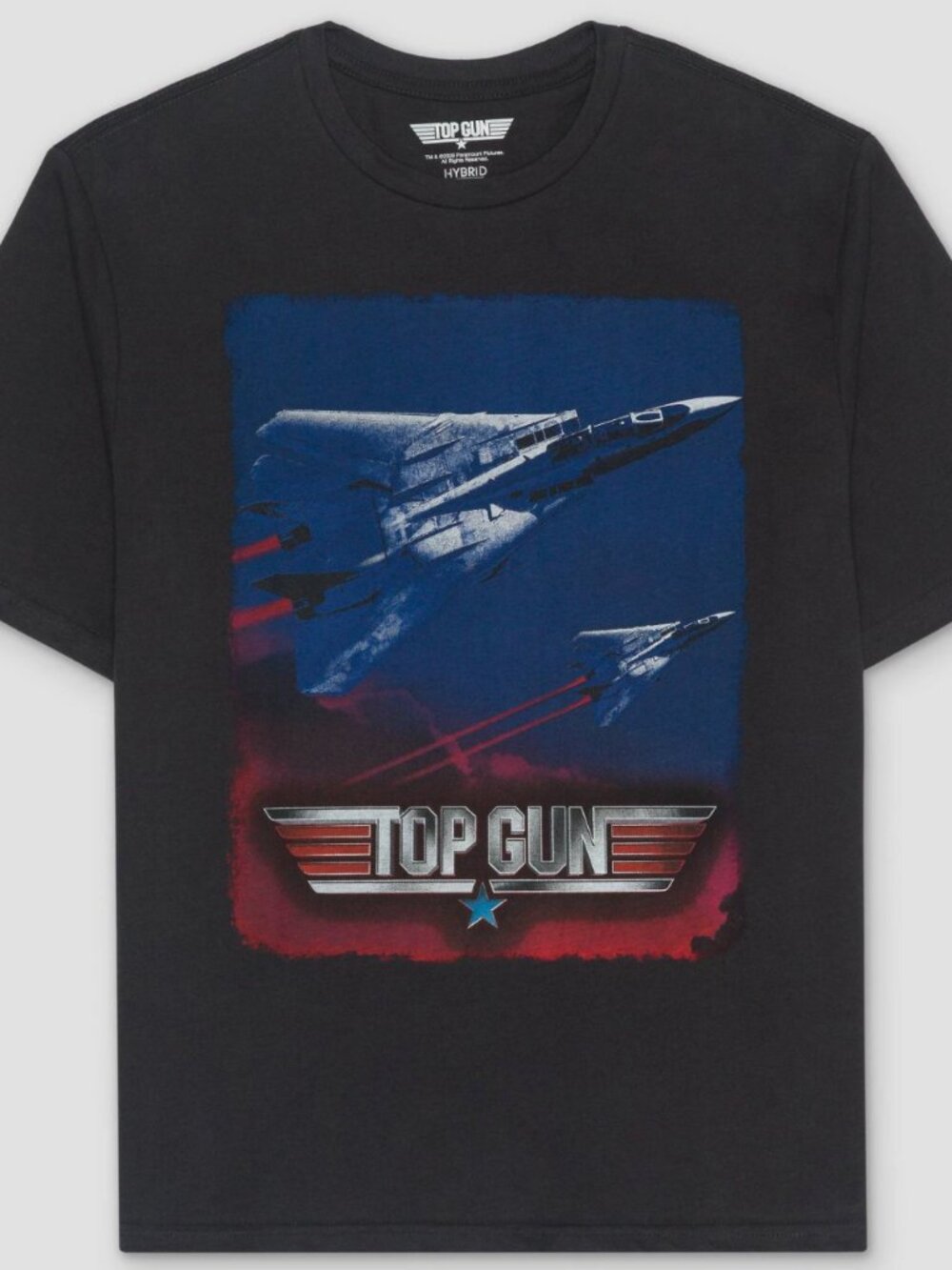 NEW Men's Top Gun Short Sleeve Graphic Black Small T-Shirt